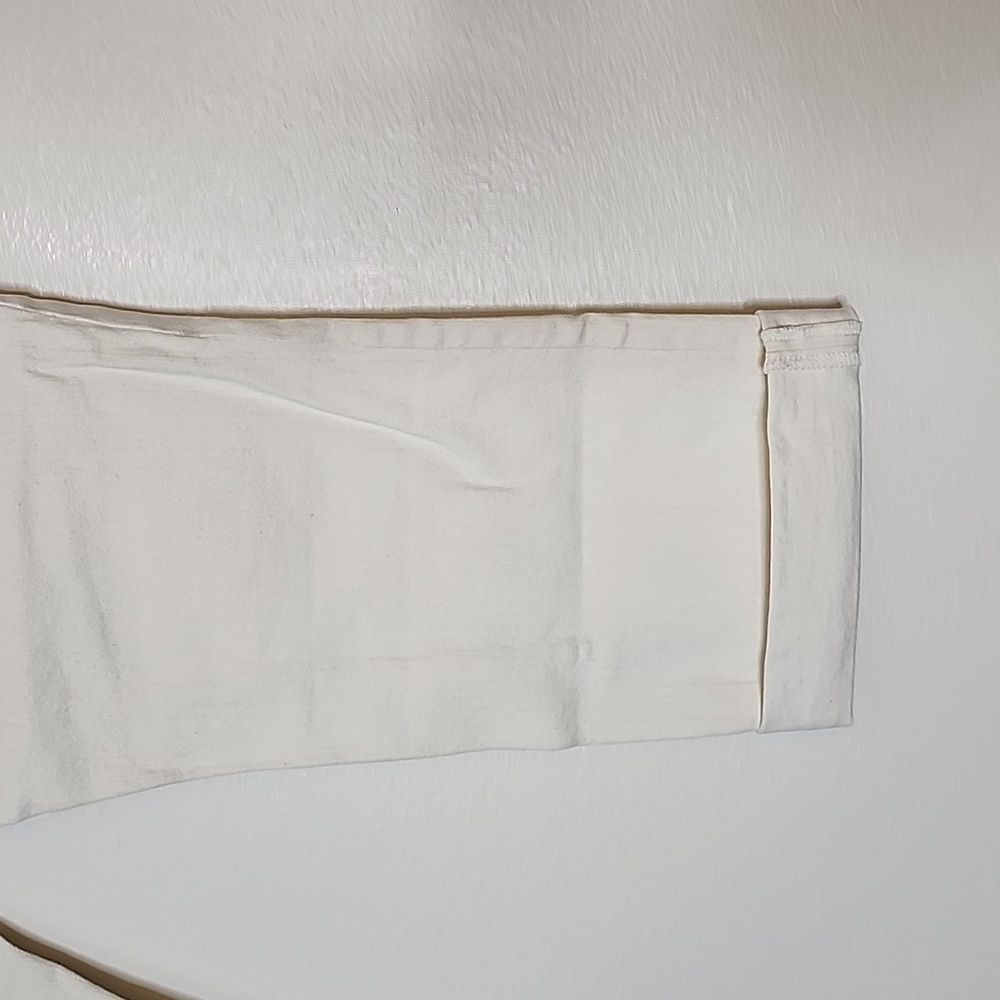 LOFT Modern Cuffed Crop Jeans Off White Buttercream Classic Spring Summer - Picture 6 of 12